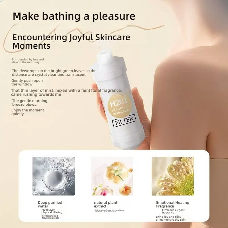 Shower Head Filter — Vitamin C Aromatherapy for Softer Skin & Hair