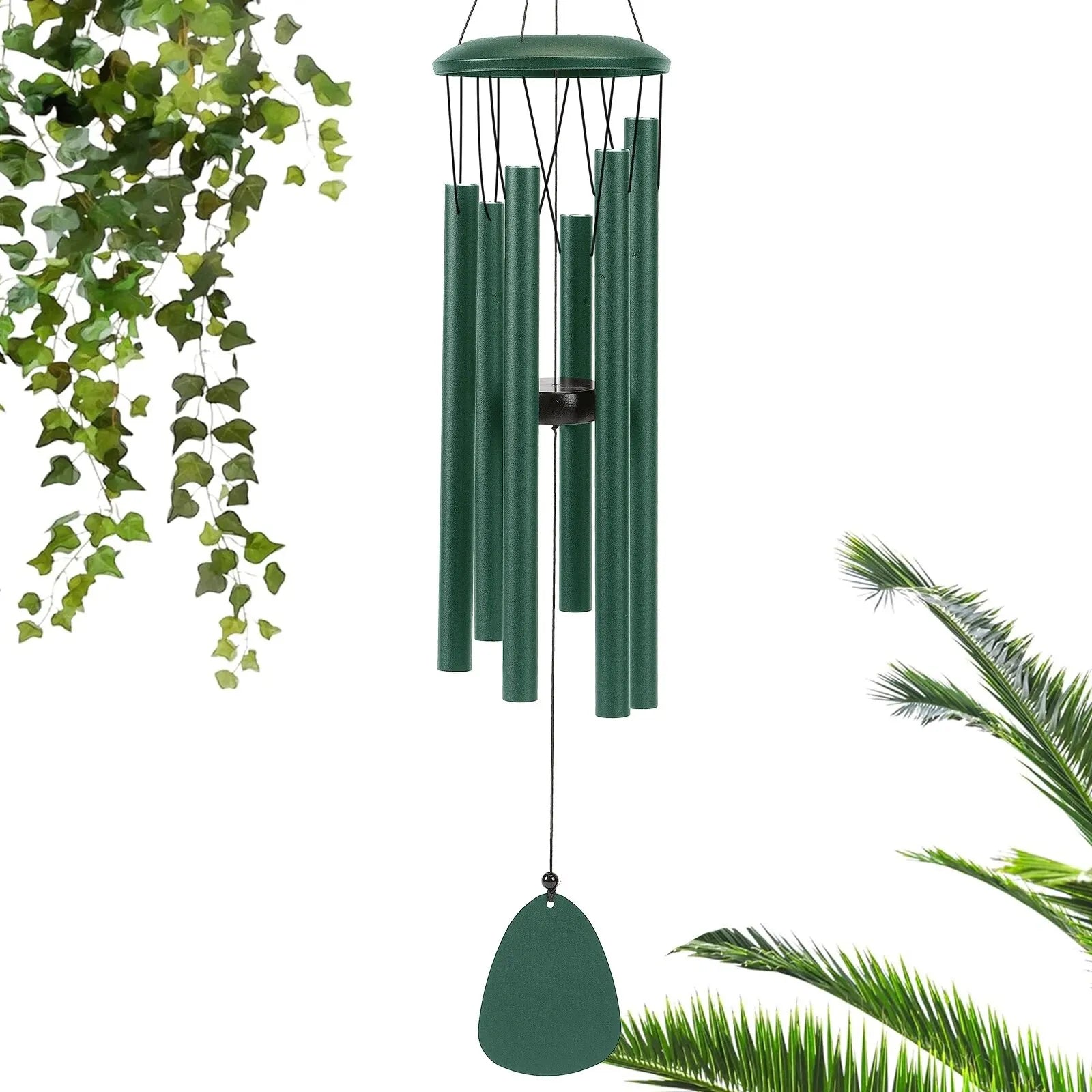 Wind Chimes 26" — Deep Tone Metal Chimes for Patio, Garden & Memorial Gifts