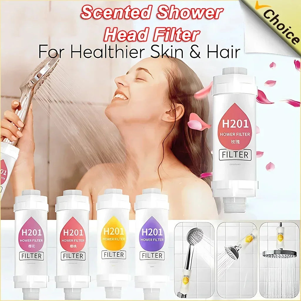 Shower Head Filter — Vitamin C Aromatherapy for Softer Skin & Hair